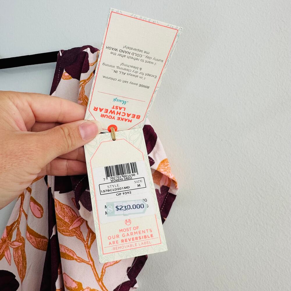 NEW Maaji Open Back Ruffle floral maxi dress NWT - Picture 6 of 9